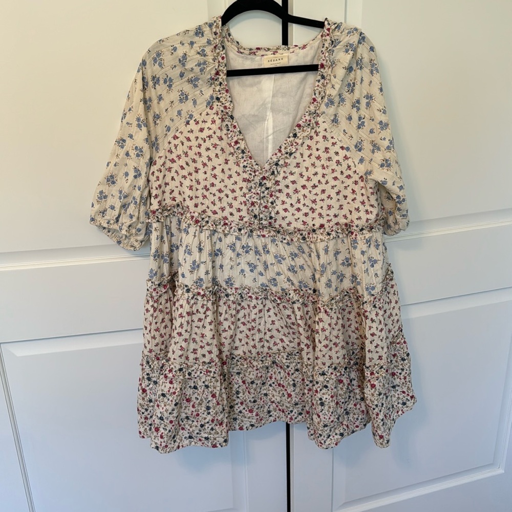 Sézane floral Mini Dress Flowy